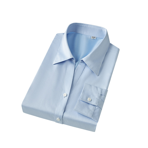 MTW1002 BLUE FINE TWILL V-NECK