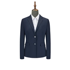 WY1020 TWO-BUTTON NOTCHED LAPEL COLLAR AND DOUBLE SLITS AT THE BACK