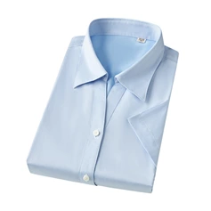 MTWD1002 BLUE FINE TWILL V-NECK