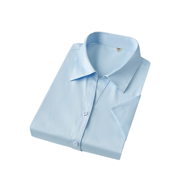 XWD6006 BLUE FINE TWILL V-NECK